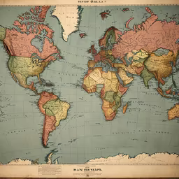 Vintage World Map Vintage World Map
