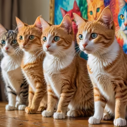 Cat Lineup Cat Lineup