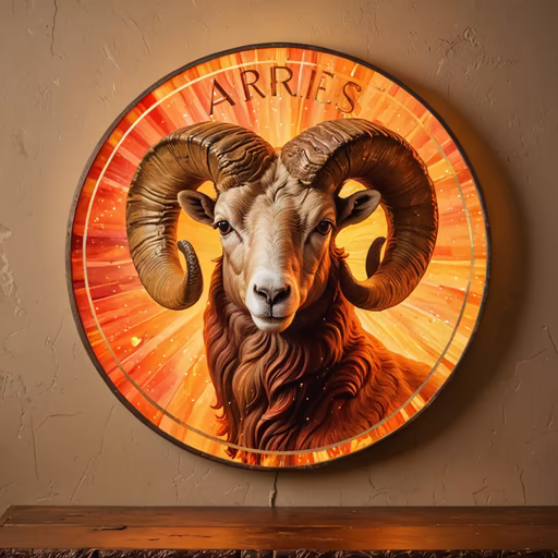 Aries Zodiac Art
