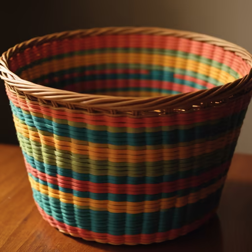Colorful Woven Basket