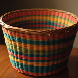 Colorful Woven Basket Colorful Woven Basket