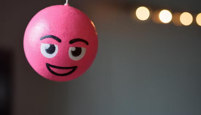 Smirking Ornament