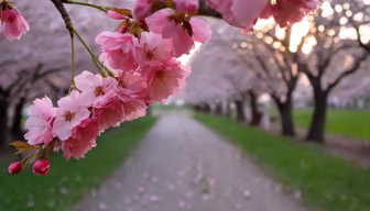 Cherry Blossom Path Cherry Blossom Path