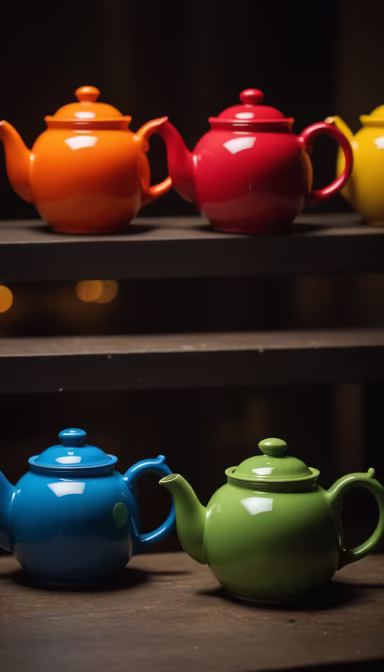 Colorful Teapots Colorful Teapots