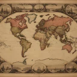 Vintage World Map Vintage World Map
