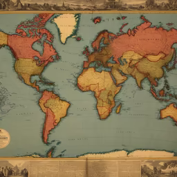Antique World Map Antique World Map