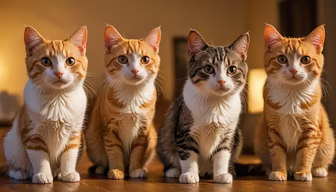 Four Feline Friends