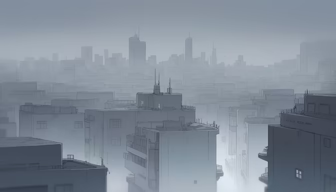 Cityscape in the Mist