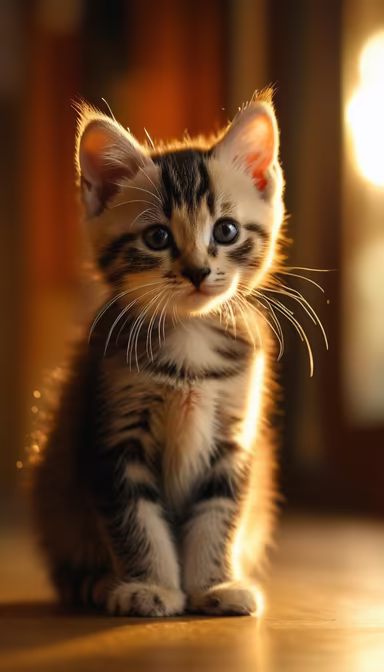 Golden Hour Kitten