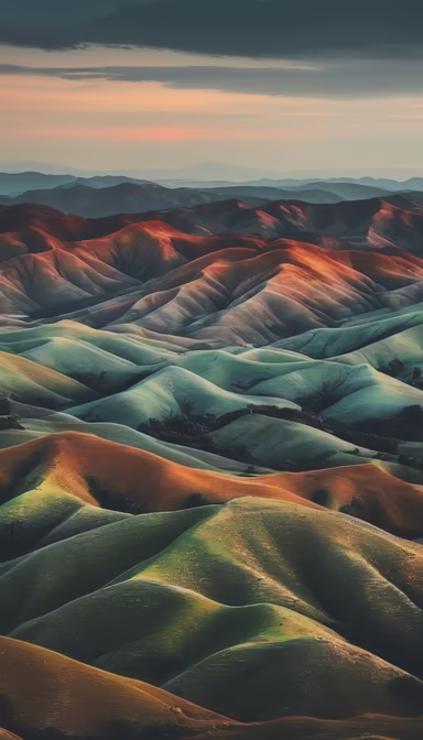 Rolling Hills at Dusk