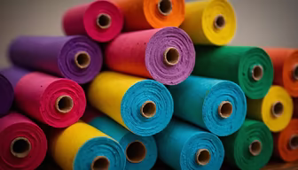 Colorful Textile Rolls Colorful Textile Rolls