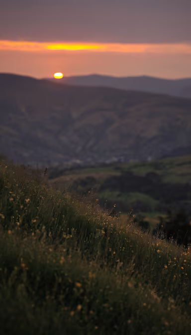 Sunset Over the Hills Sunset Over the Hills