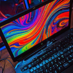 Colorful workspace Colorful workspace