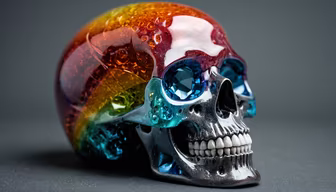 Rainbow Skull Rainbow Skull