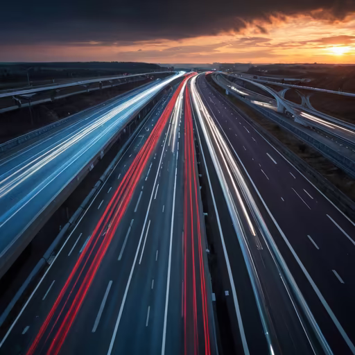 Highway at Dusk