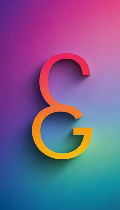 Gradient Letter G Gradient Letter G