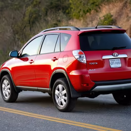 Red SUV on the Road