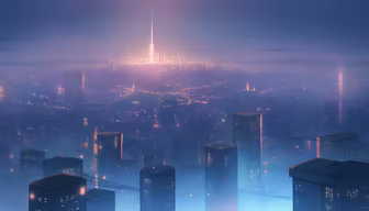 City Lights at Dusk