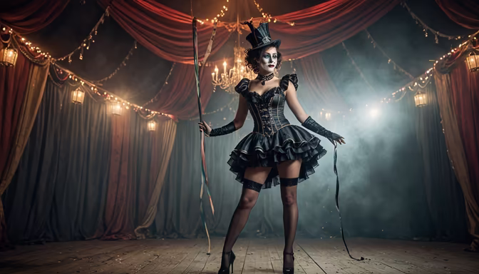 Enchanting Circus Performer