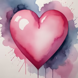 Watercolor Heart Watercolor Heart
