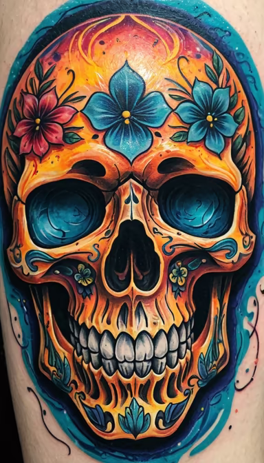 Floral Skull