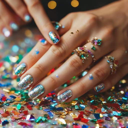 Confetti Nails