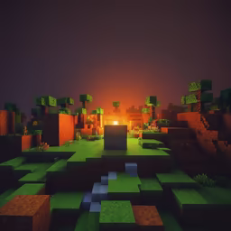 Minecraft Sunset Minecraft Sunset