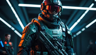 Cyberpunk Soldier