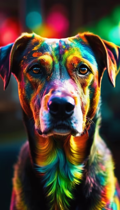 Rainbow Dog Rainbow Dog