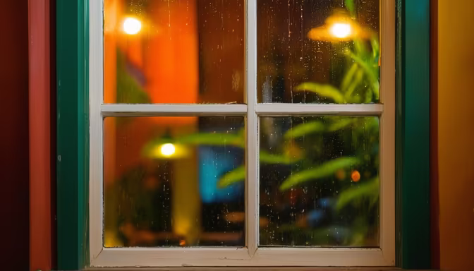 Rainy Night Window
