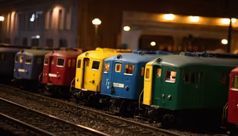 Colorful Train Lineup Colorful Train Lineup
