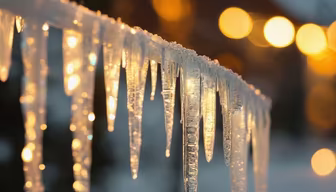 Winter's icy touch
