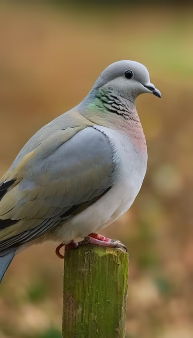 Dove on a Post