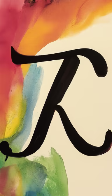 Letter K Art