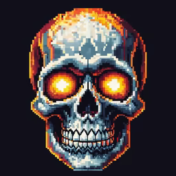 Pixelated Skull Pixelated Skull