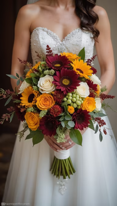Autumnal Bridal Bouquet Autumnal Bridal Bouquet