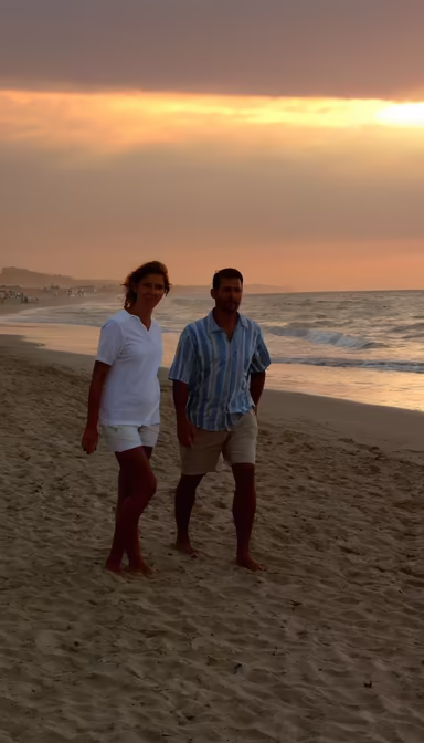 Beach Stroll at Sunset Beach Stroll at Sunset