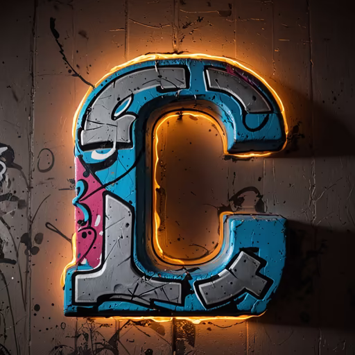 Letter C Graffiti