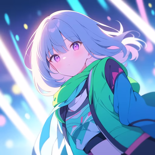 Anime Girl in Spotlight