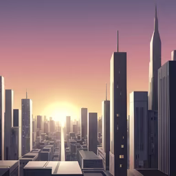 Cityscape at Dawn Cityscape at Dawn