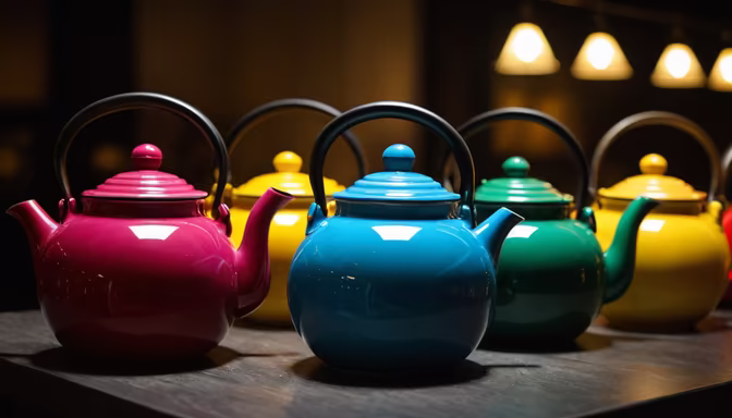 Colorful Teapots