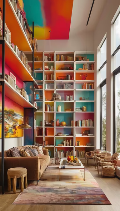 Colorful Reading Room Colorful Reading Room
