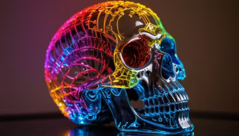 Rainbow Skull