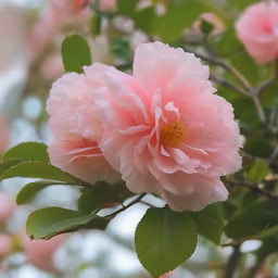 Pink Camellias
