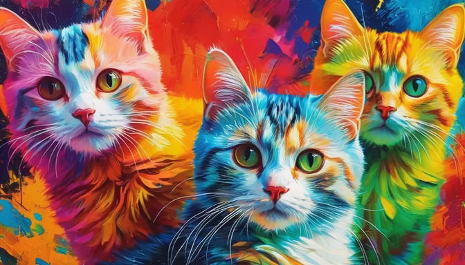 Colorful Cats