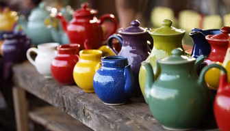 Colorful Teapots