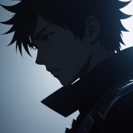 Brooding Anime Character