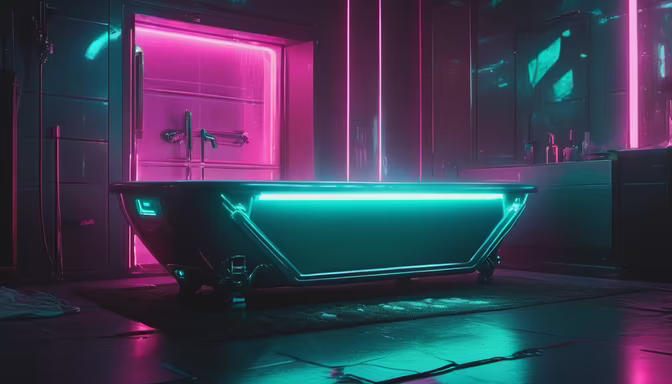 Cyberpunk Bath
