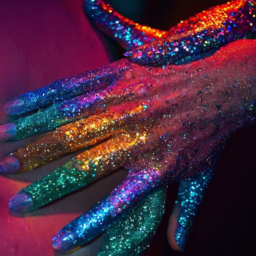 Glitter Hands