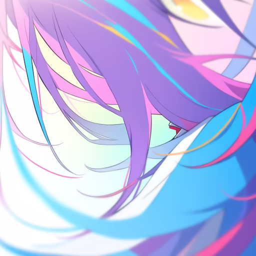 Colorful Anime Hair